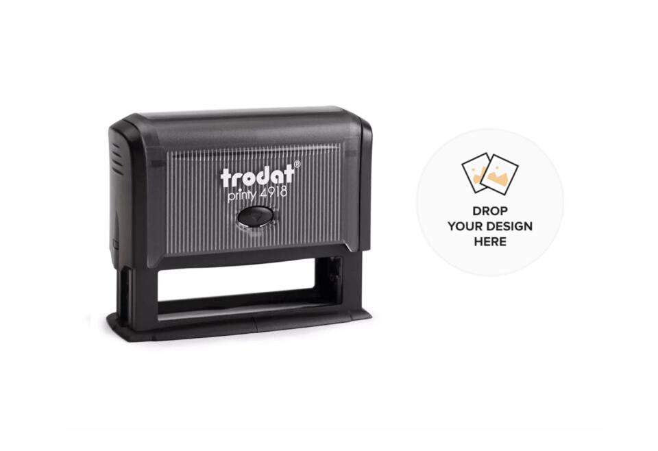 Trodat Original Printy Text Rectangular 4918 Customisable Stamp