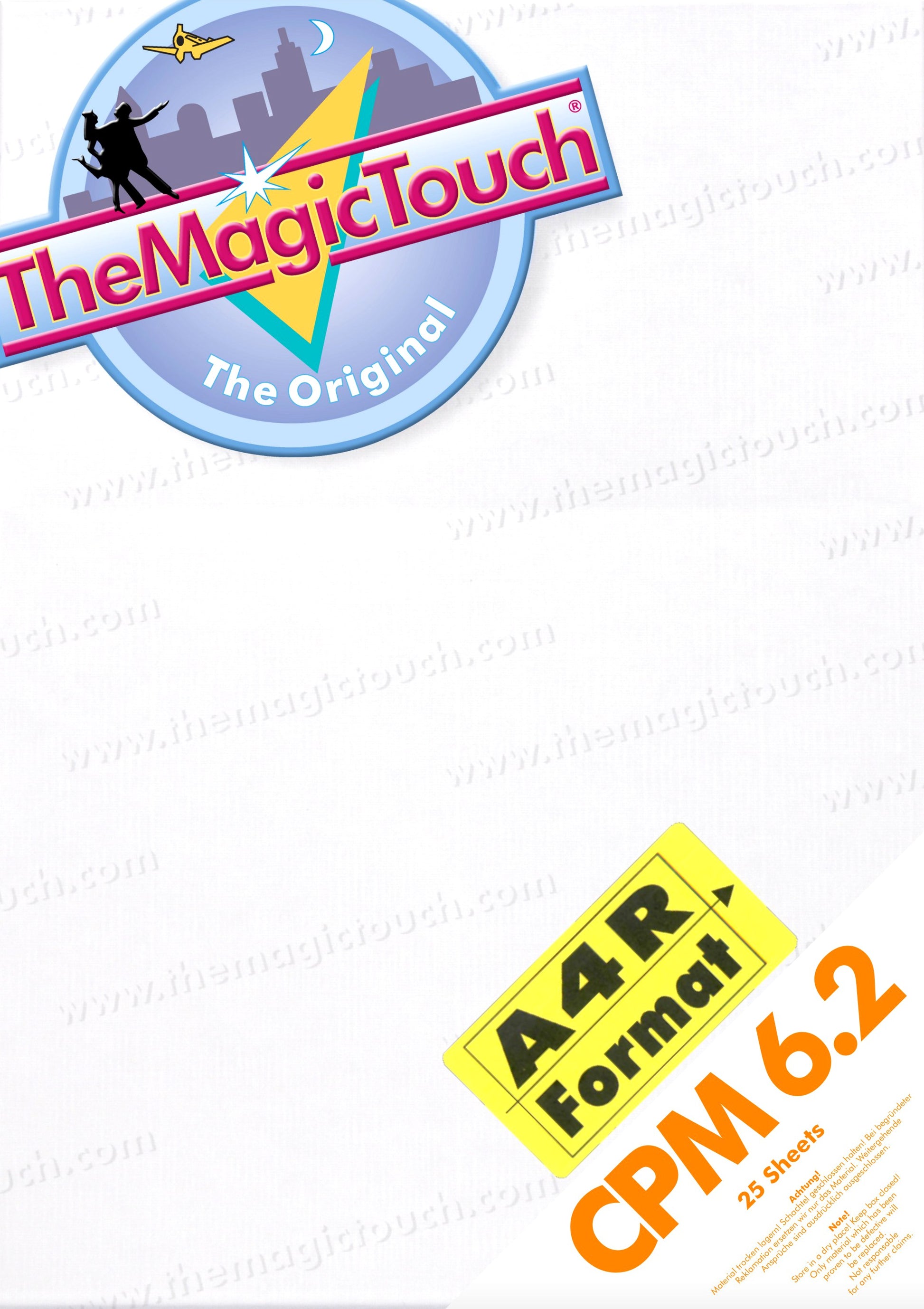 The Magic Touch CPM 6.2 Transfer Paper A3 Box of 100 sheets | The Magic Touch