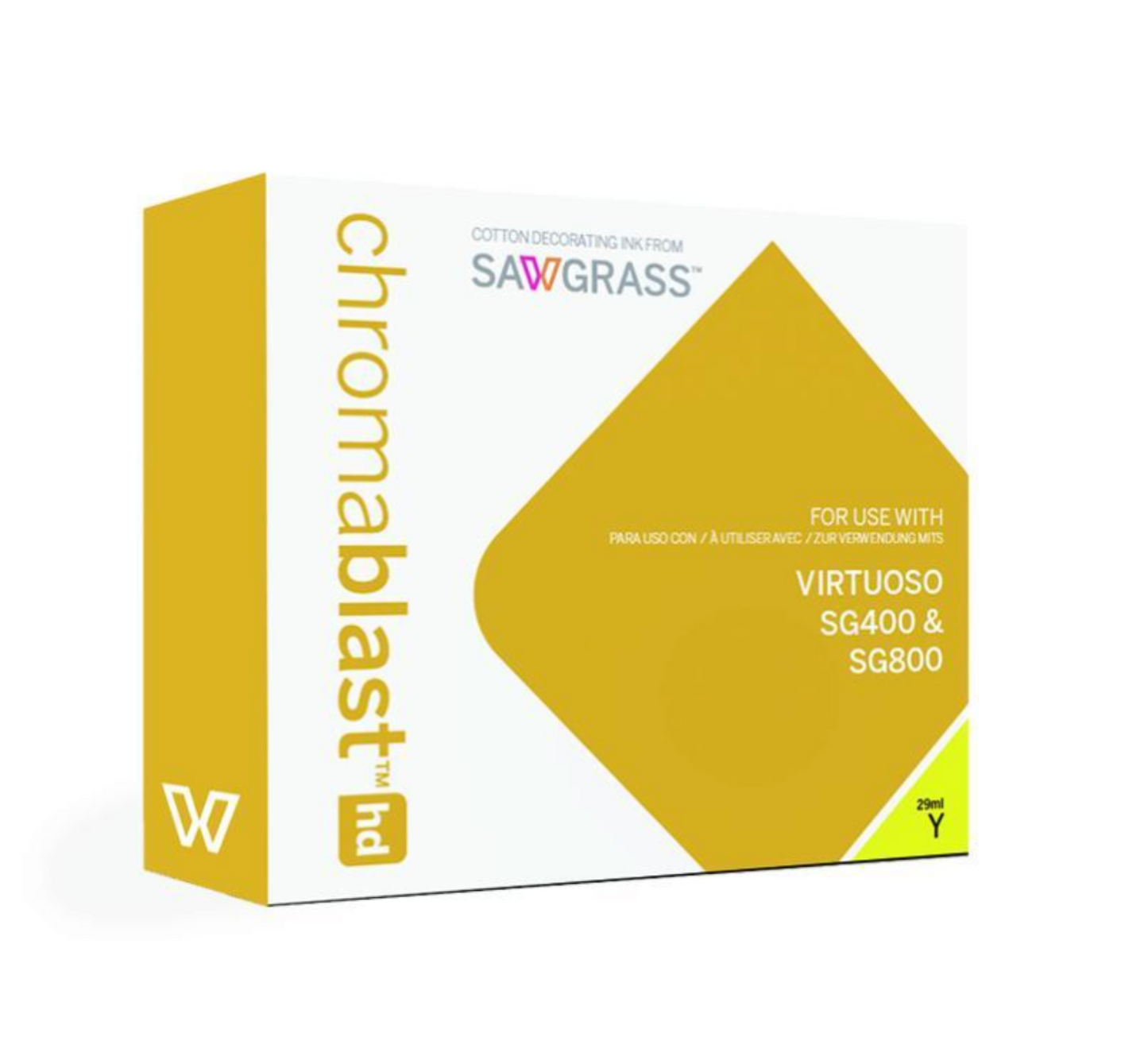 Sawgrass Yellow CHROMABLAST VIRTUOSO SG400 & SG800 HD 29/42ML INK CARTRIDGES | Sawgrass