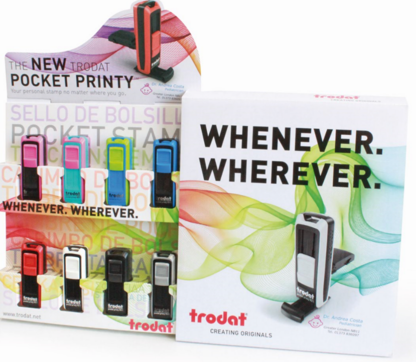 Trodat Pocket Printy Text 9511 all colours and display included | Trodat