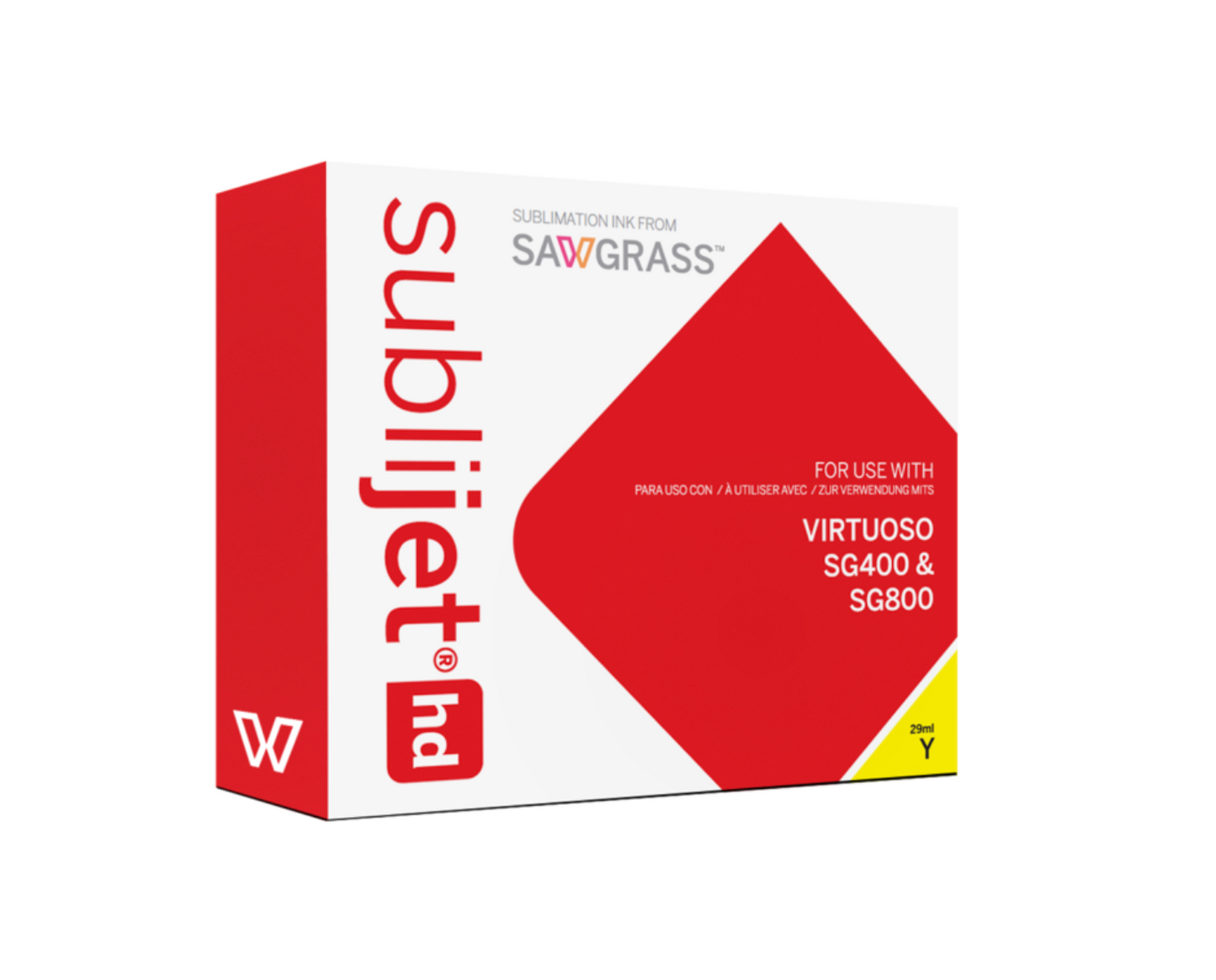 Sawgrass Ink cartridge Sublijet-HD (Printer: SG400/800, Cartridge: Yellow 29ml) | Sawgrass