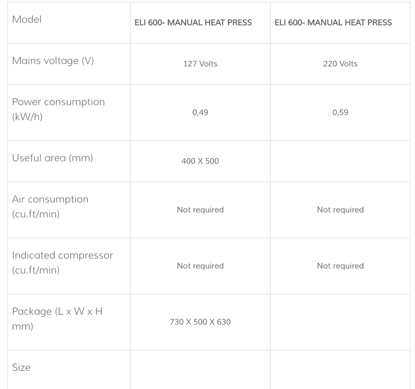 Metalnox Manual Heat Press ELI-600 | Metalnox