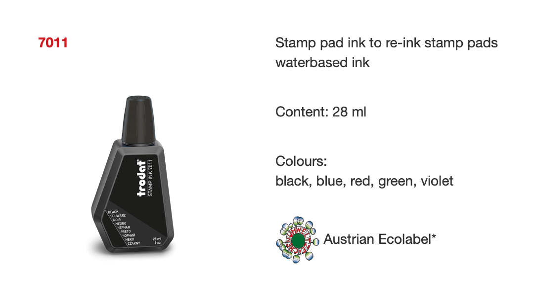 Trodat STAMP PAD INK 7011 BLUE | Trodat