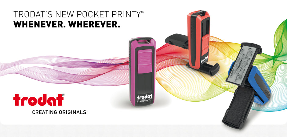 Trodat Pocket Printy and office stamps
