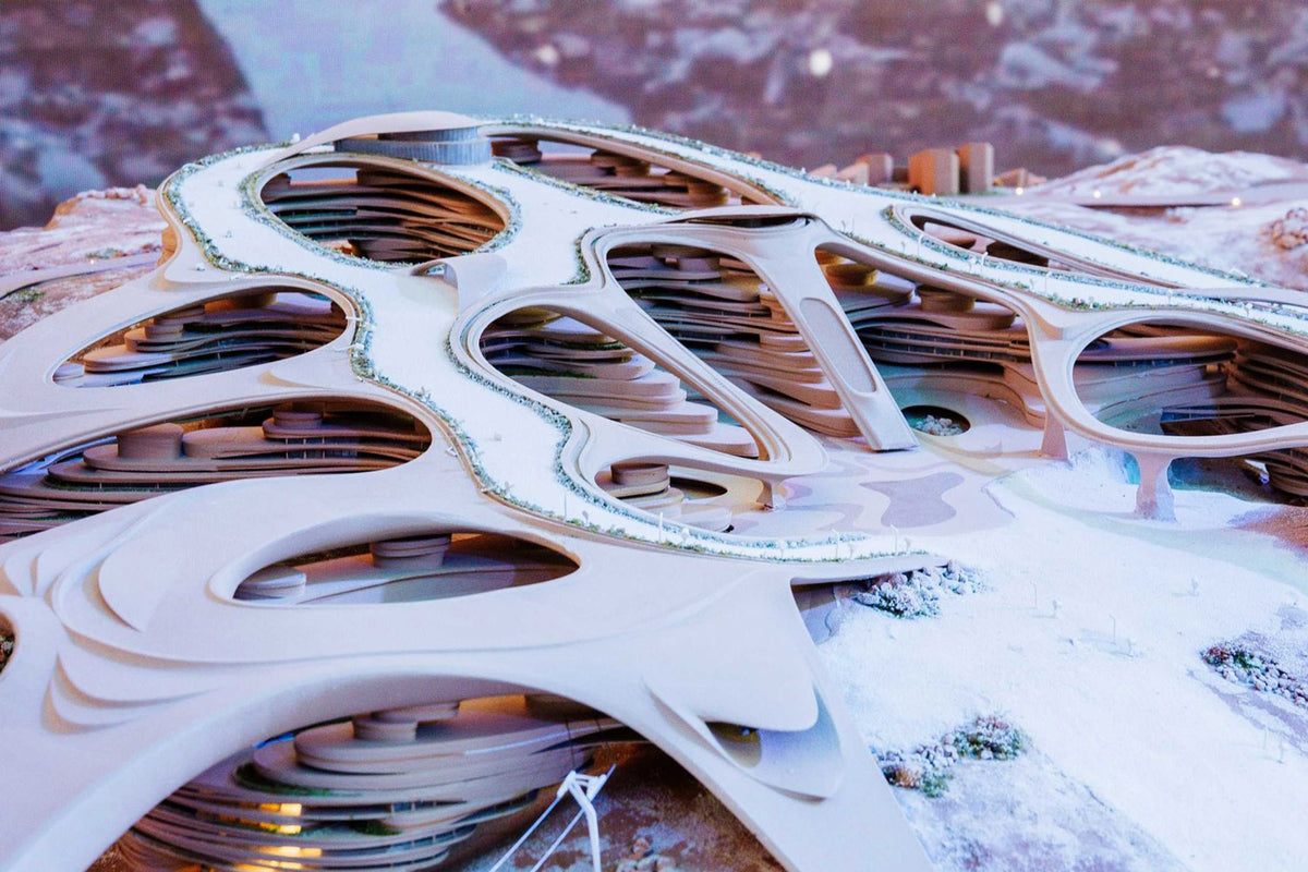 Laser-cut architectural model