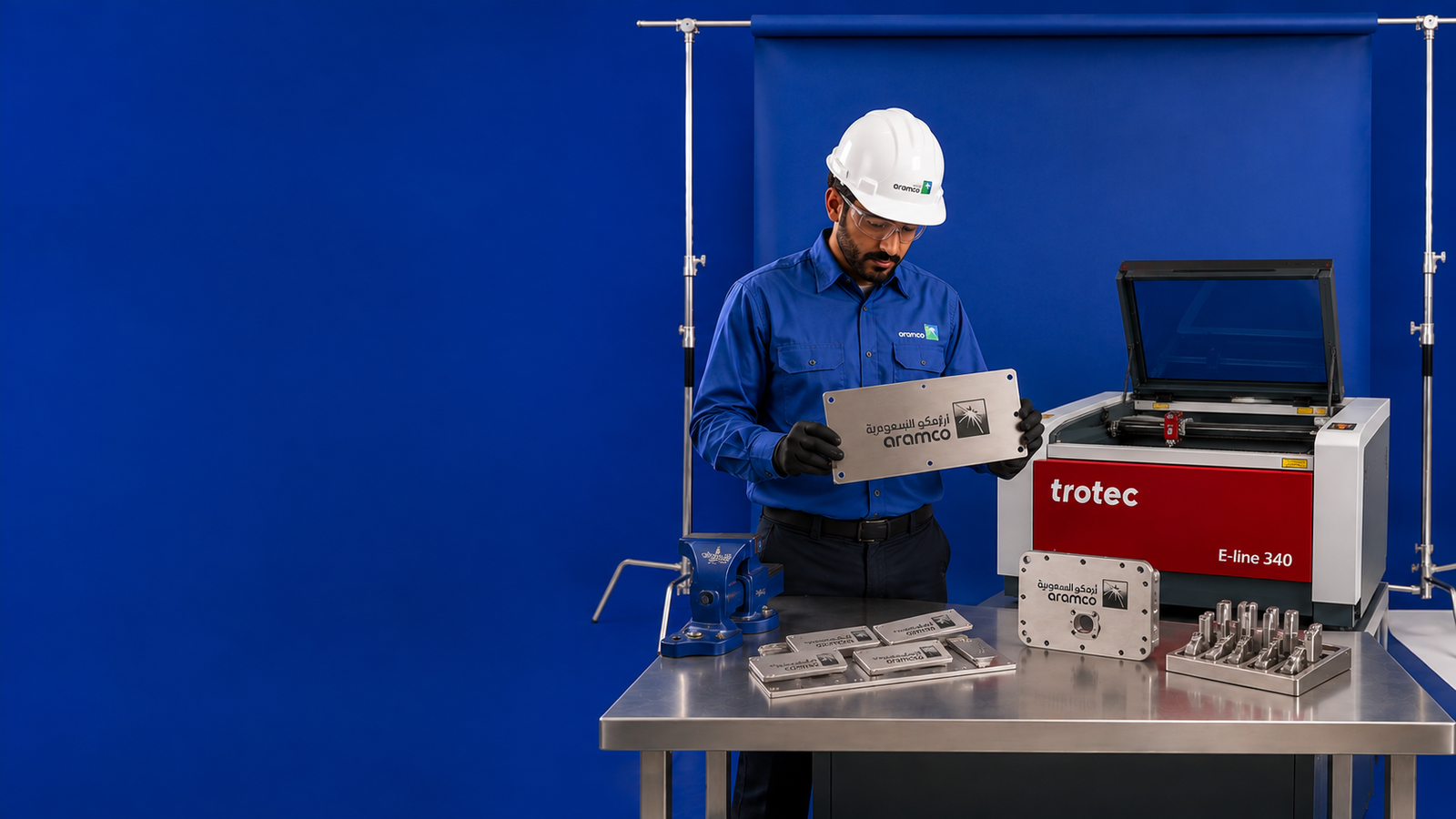 Saudi Aramco — Trotec E-Line Industrial Laser Marker