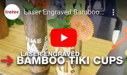 Bamboo tiki cups