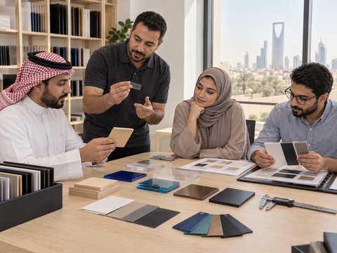 Materials training with engraving samples and instruction