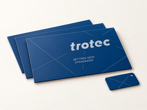Trotec TroLase Thins and Premier Thins engraving laminate sheets