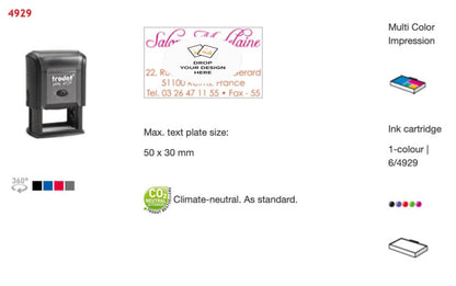 Trodat Original Printy Text Rectangular 4929 Customisable Stamp