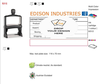 Trodat Professional Text Rectangular 5212 Customisable Stamp