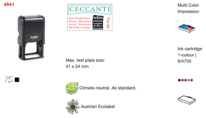 Trodat Original Printy Text Rectangular 4941 | Trodat