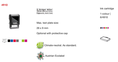 Trodat Original Printy Text Rectangular 4910 | Trodat