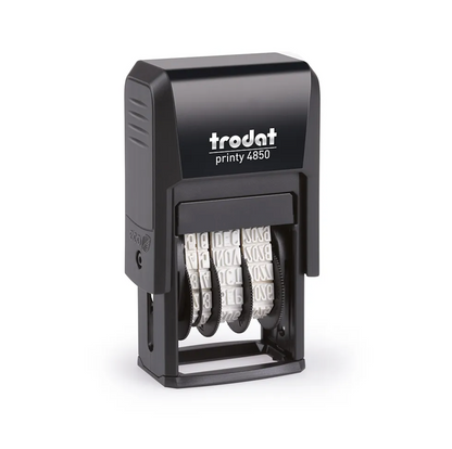 Trodat Original Printy Date With Text Rectangular 4850 English | Trodat