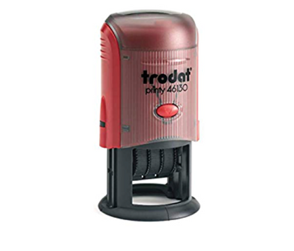 Trodat Original Printy Date With Text Round And Oval 46130 English | Trodat