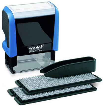 Trodat Original Printy Typomatic D-I-Y Stamp Text Rectangular 4912 TYPO Arabic | Trodat